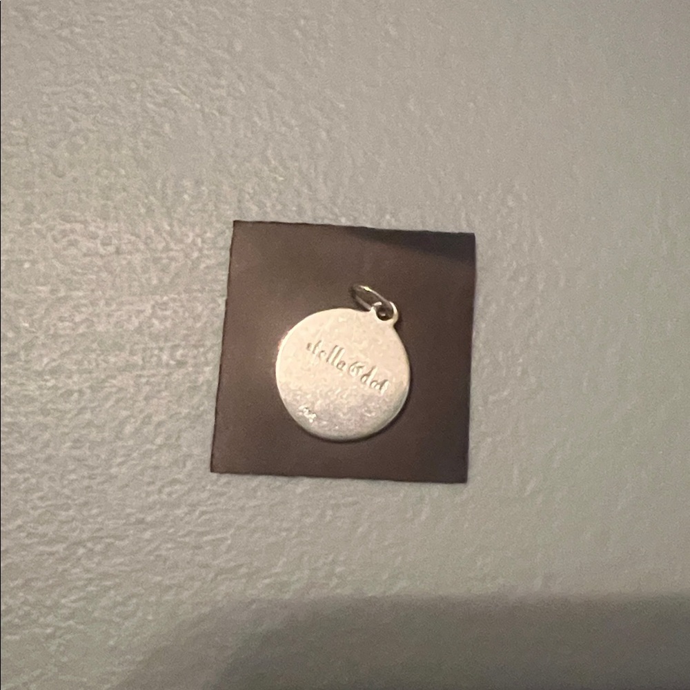 Stella & Dot Silver D Initial Pendant Charm - Picture 3 of 8